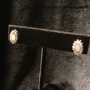 Silver stud earrings - 3 different pairs